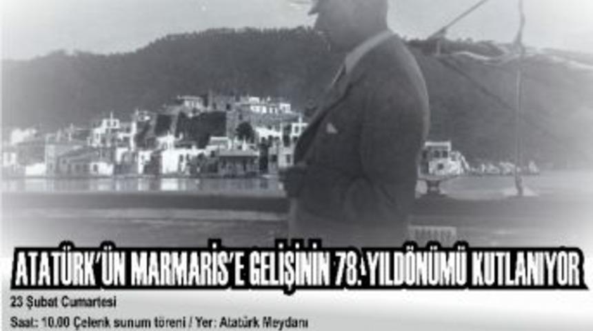 Atatürk'ün Marmaris'e Gelişi Kutlanacak
