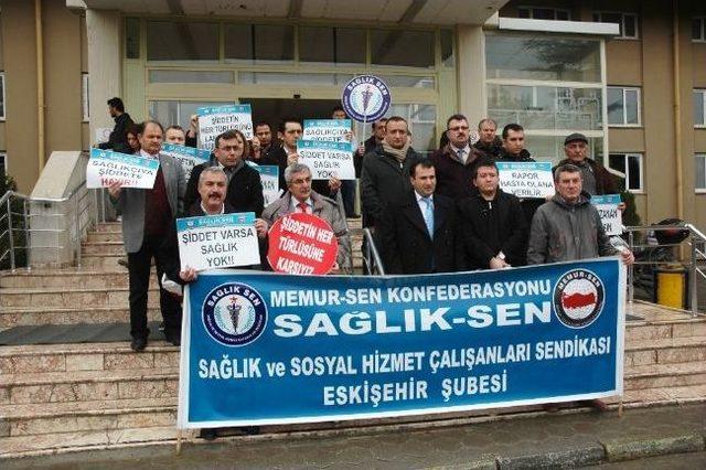 Sağlık-sen’den Şiddet Protestosu