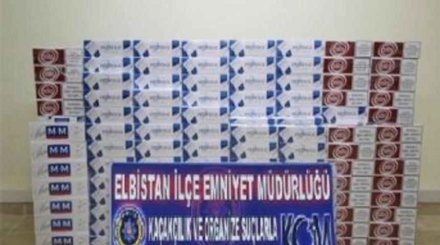 Elbistan'da 4 Bin 597 Paket Ka&ccedil;ak Sigara Ele Ge&ccedil;irildi