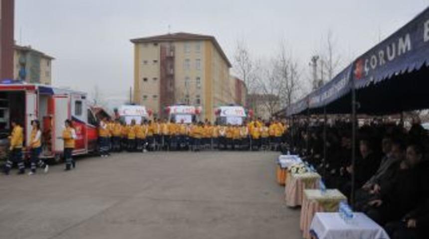 &Ccedil;orum Yeni Acil Servis Istasyonu Ve Ambulanslarına Kavuştu