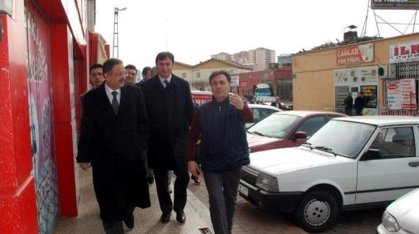 Başkan &Ouml;zhaseki, Orta Sanayi Esnafını Ziyaret Etti