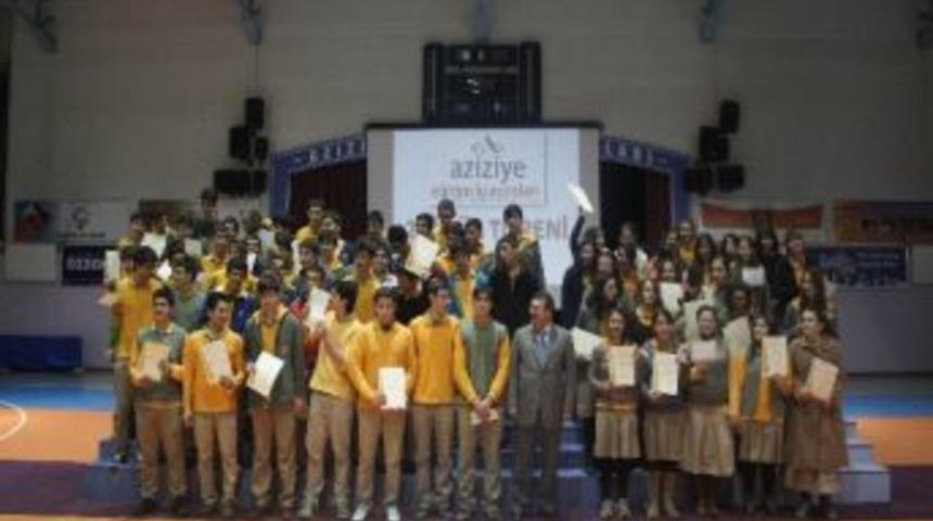 &Ouml;zel Aziziye Lisesi&rsquo;nde &Ouml;d&uuml;l Heyecanı