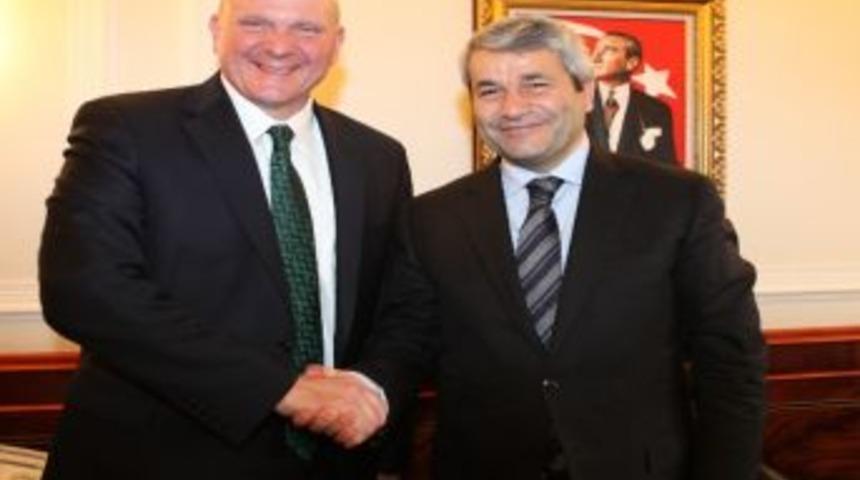 Bakan Ergün, Mıcrosoft Ceo'su Steve Ballmer İle Görüştü