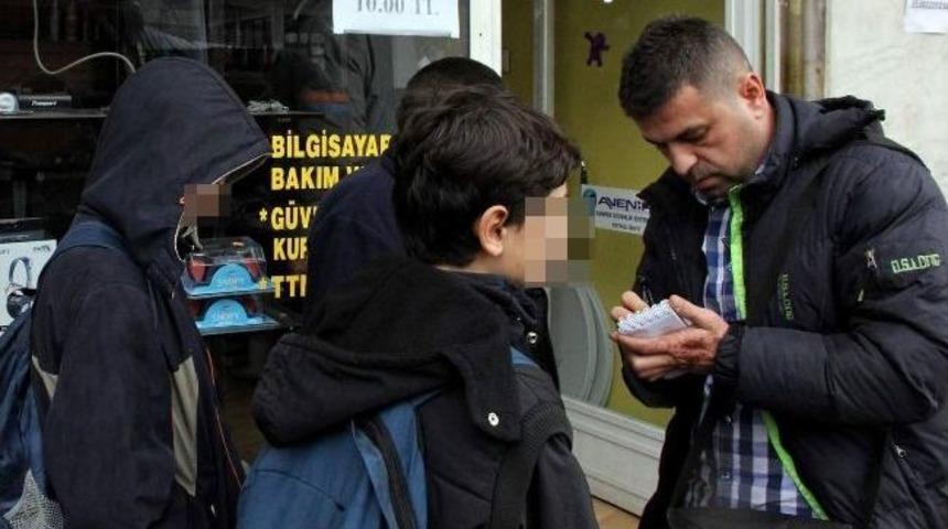 Bisiklet Hırsızı Kameraya Yakalandı