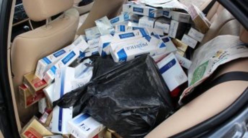 L&uuml;ks Otomobille Sigara Sevkıyatına Polis Engeli