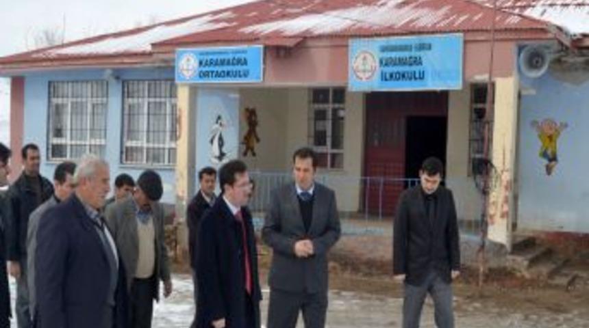 Kaymakam Maytalman, Karamağara&rsquo;ya Yapılan Okulu Inceledi