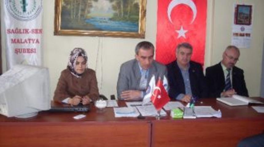 Sağlık Sen Malatya Şube Başkanı Mehmet Bing&ouml;l: