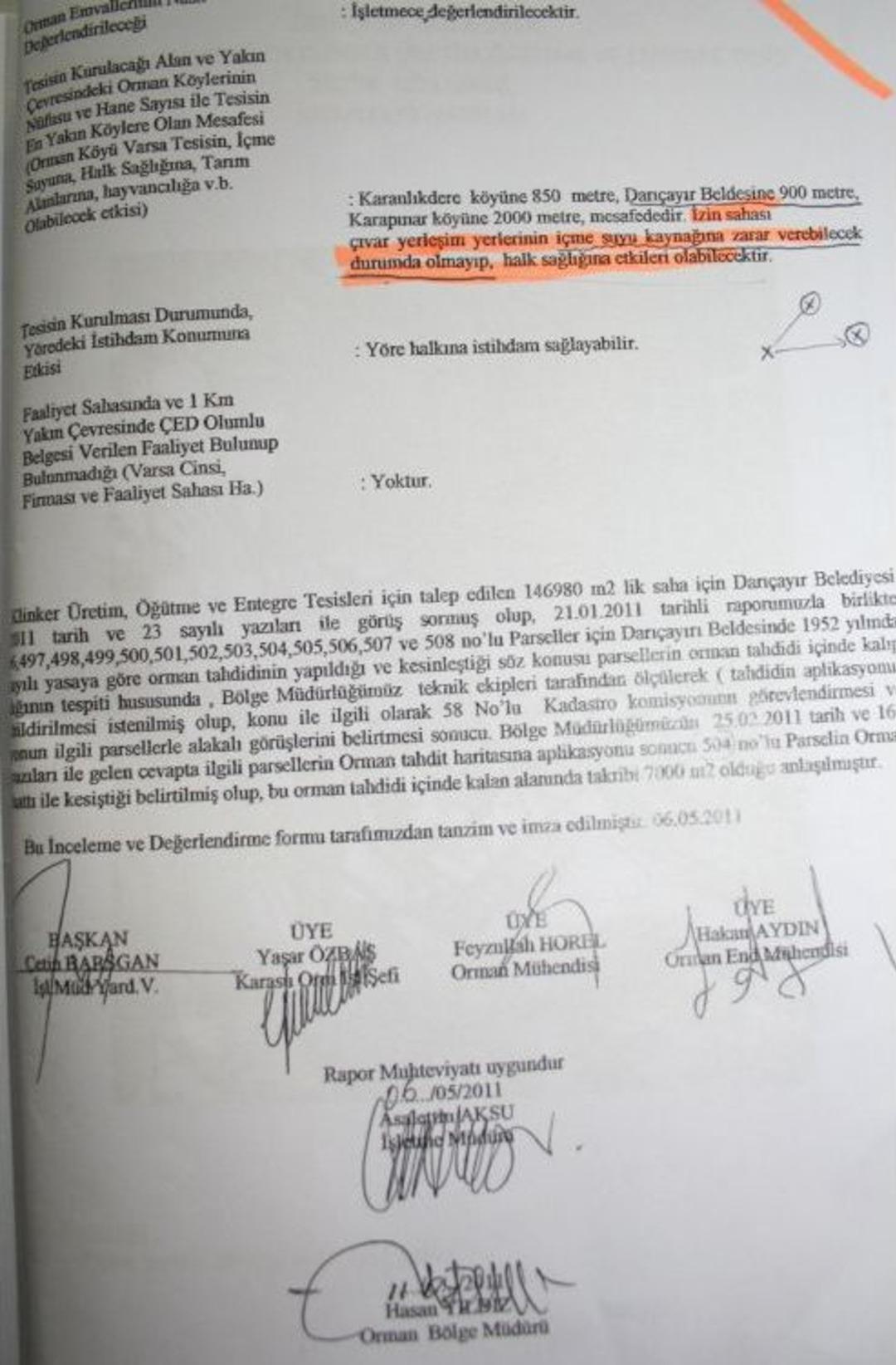 &Ccedil;imento Fabrikasına Verilen &Ccedil;elişkili &Ccedil;ED Raporuna Tepki
