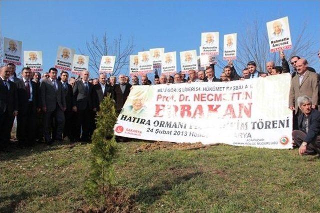 Sakarya’da Prof. Dr. Necmettin Erbakan Hatıra Ormanı