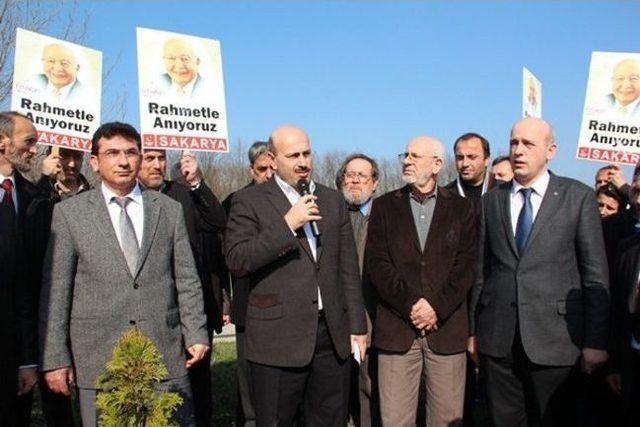 Sakarya’da Prof. Dr. Necmettin Erbakan Hatıra Ormanı