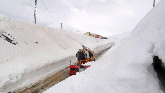 Bitlis’te Köy Yollarında Karla Mücadele Çalışmaları Devam Ediyor