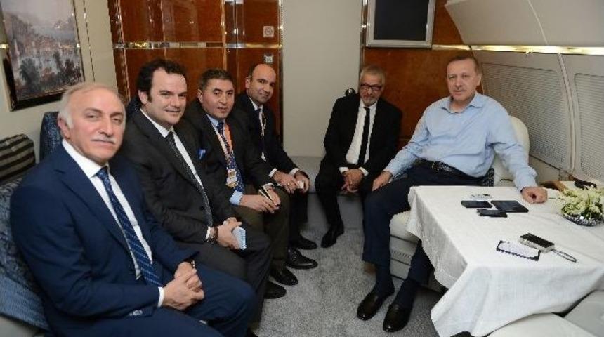 Başbakan Erdoğan&rsquo;dan, Bae D&ouml;n&uuml;ş&uuml; U&ccedil;akta &Ouml;nemli A&ccedil;ıklamalar