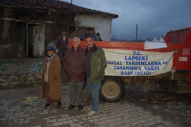 Lapseki’de 650 Ton Kömür Dağıtıldı