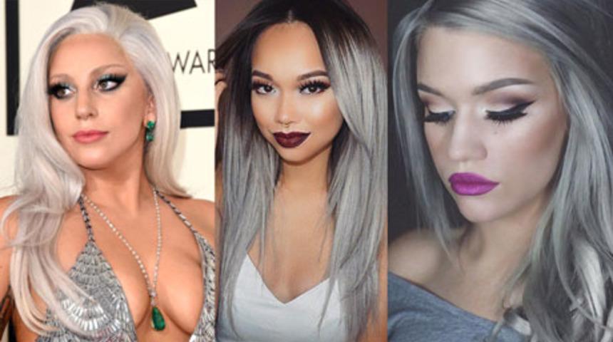 Yeni trend: Gri sa&ccedil;lar!