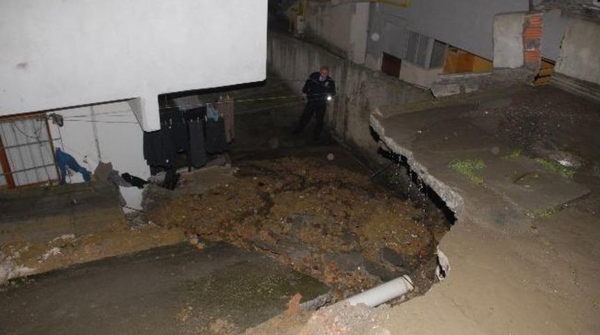 Samsun'da Heyelan Korkuttu