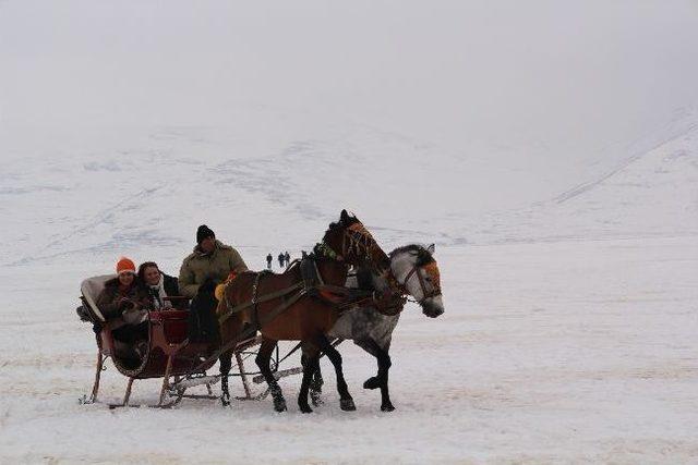 Sazlı S&ouml;zl&uuml; Atlı Kızak Keyfi 1