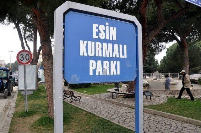 Esin Kurmalı Parkı Yenileniyor