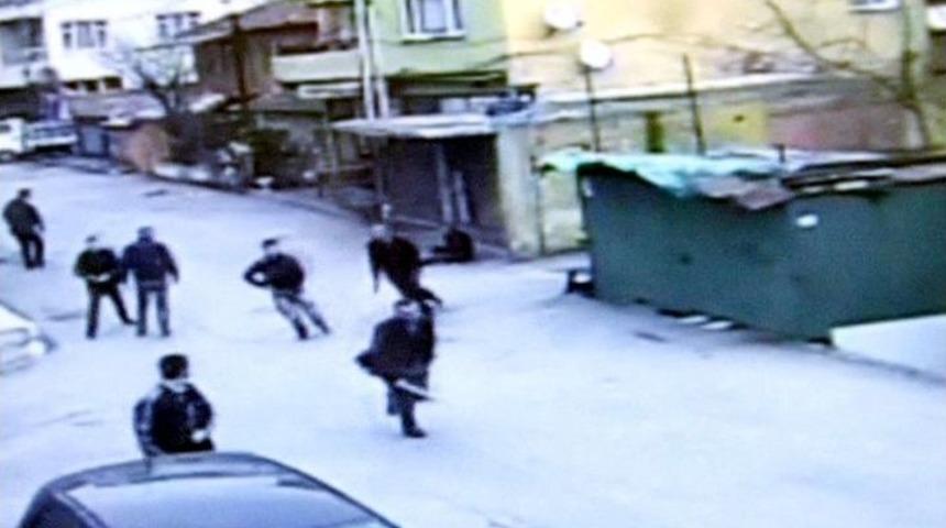 Kanlı hesaplaşma kamerada