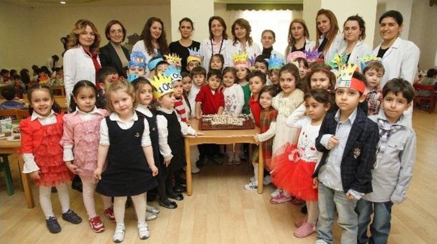 Sankolu Minikler Okulda 100. G&uuml;nlerini Kutladılar