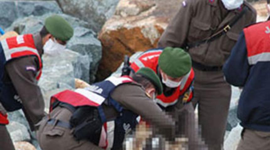 Ceset bidondan &ccedil;ıktı