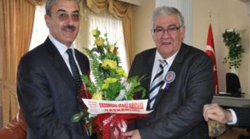 Vergi Dairesi Başkanı Poyraz&lsquo;dan, Erzurum Ticaret Borsası Başkanı Hınıslıoğluna Ziyaret&hellip;