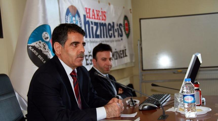 Kars Belediye Başkanı'ndan Iş&ccedil;ilerinin Sorunlarına Eğitimli Destek