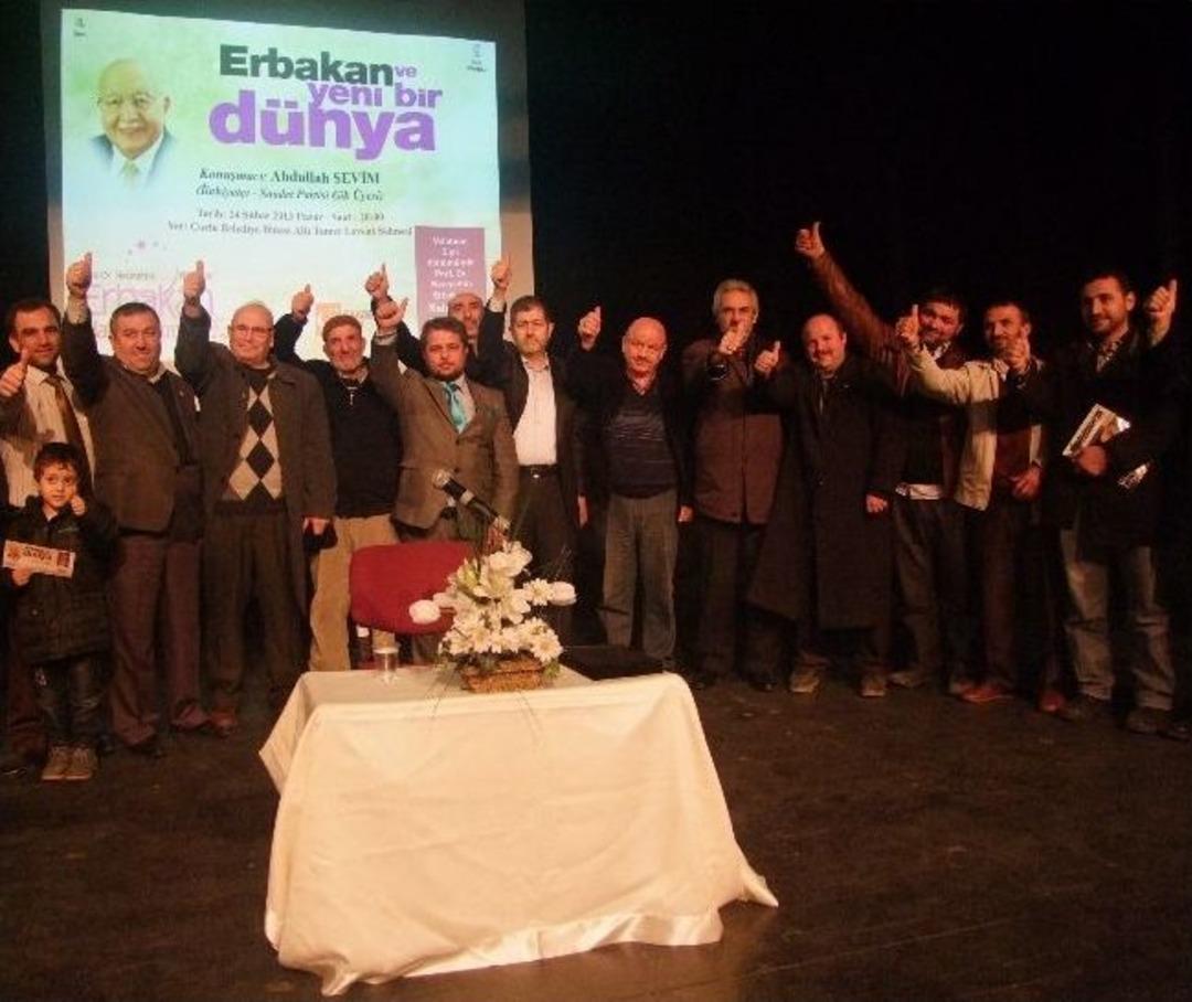 Sp &Ccedil;orlu İl&ccedil;e Teşkilatı Erbakan`ı Unutmadı