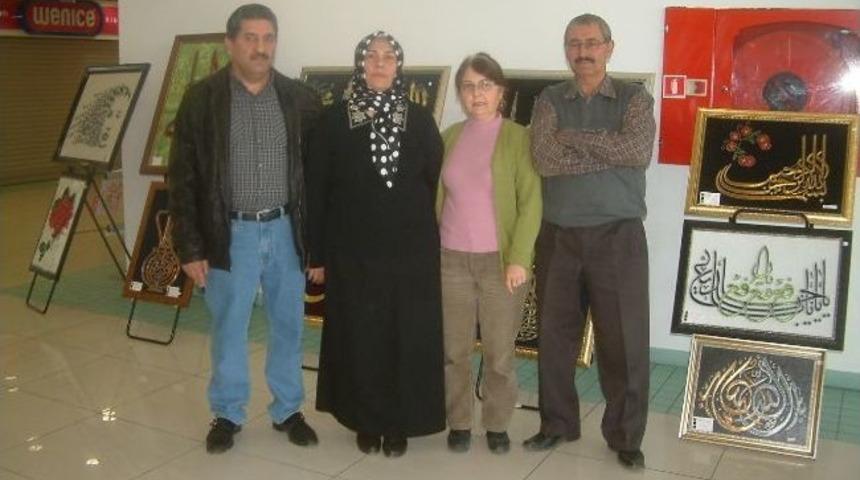 &Ccedil;ivi Ve Tellerle Resimler Yapıyor