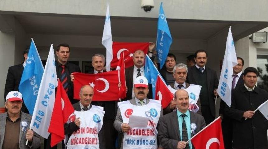 T&uuml;rk B&uuml;ro-sen'den İş Bırakma Eylemi