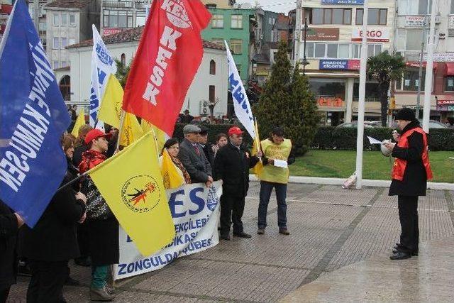 Kdz. Ereğli’de Bes Ve Büro Sen Üyelerinden Eylem