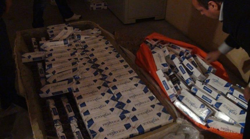 82 Bin Paket Gümrük Kaçağı Sigara Ele Geçirildi