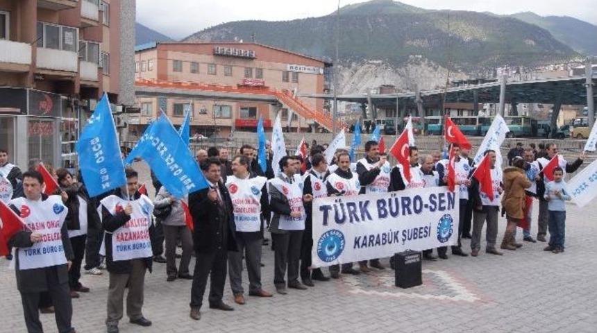 T&uuml;rk B&uuml;ro-sen&rsquo;den İş Bırakma Eylemi