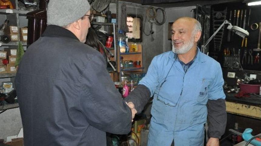 Başkan Vergili Gazipaşa Esnaflarını Ziyaret Etti