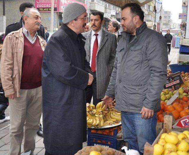 Başkan Vergili Gazipaşa Esnaflarını Ziyaret Etti