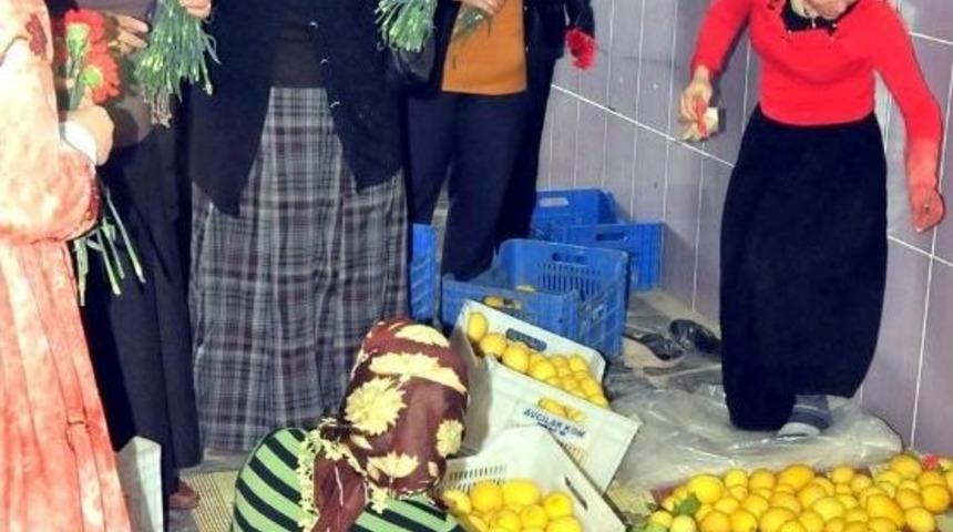 Halde &Ccedil;alışan Kadınlara Karanfil