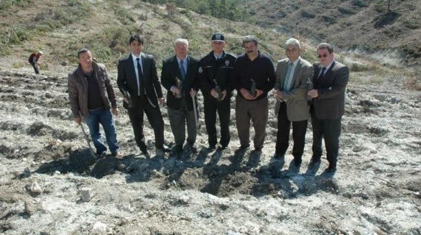 Selendi'de Protokol Ve K&ouml;yl&uuml;ler Fidan Dikti