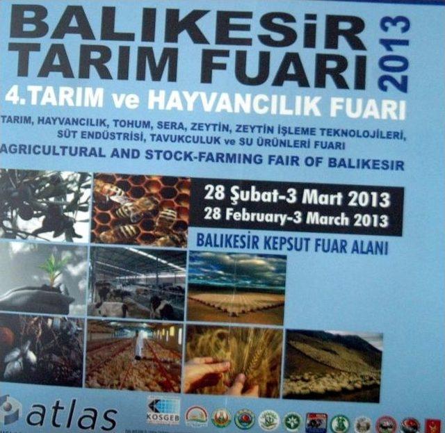 Balıkesir Tarım Fuarı Yarın Kapılarını Açıyor