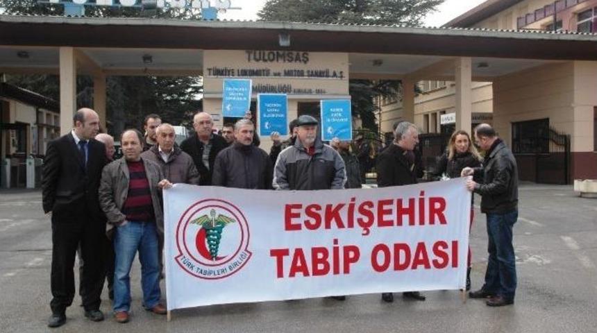 Eskişehir Tabip Odası&rsquo;ndan İş&ccedil;i &Ouml;l&uuml;mlerine Protesto