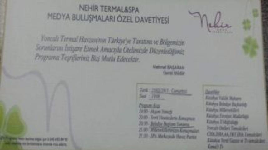 Başkan İ&ccedil;a, 'davetiye'yi Yayınladı