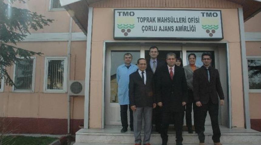 Kaymakam Doğan`dan &Ccedil;orlu Tmo`ya Ziyaret