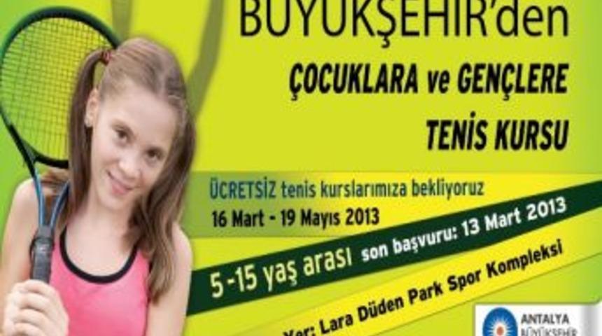 Büyükşehir, Çocuk Ve Gençlere Tenis Öğretecek