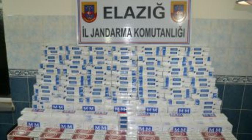 Elazığ'da 7 Bin 200 Ka&ccedil;ak Sigara Ele Ge&ccedil;irildi