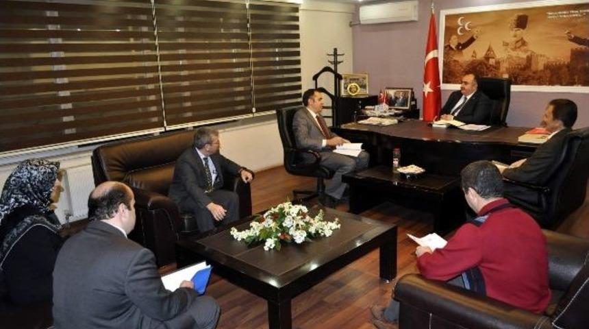 T&uuml;rk Sağlık-sen &Uuml;niversite Teşkilatı&rsquo;ndan Mhp'ye Ziyaret