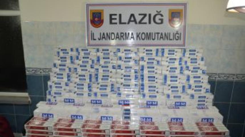 Elazığ'da 7 bin 200 paket ka&ccedil;ak sigara ele ge&ccedil;irildi