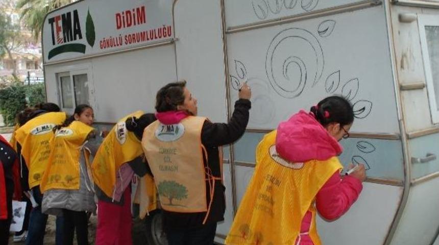 Didim&rsquo;de Mahir &Ouml;zg&uuml;r Damar Ortaokulu İle Tema Ortaklığı