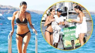 Hande Subaşı açlığını mısırla bastırdı