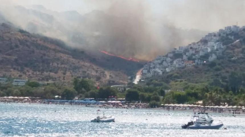 Tatil cenneti Bodrum'da yangın!  Alevler yayılıyor