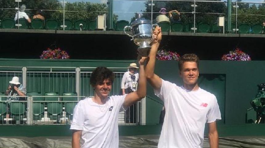 Yankı Erel, Wimbledon &ccedil;iftlerde şampiyon 