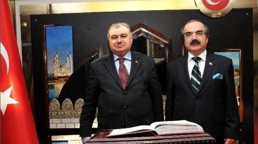 İ&ccedil;işleri Bakan Yardımcısı G&uuml;neş'ten Vali Coş'a Ziyaret