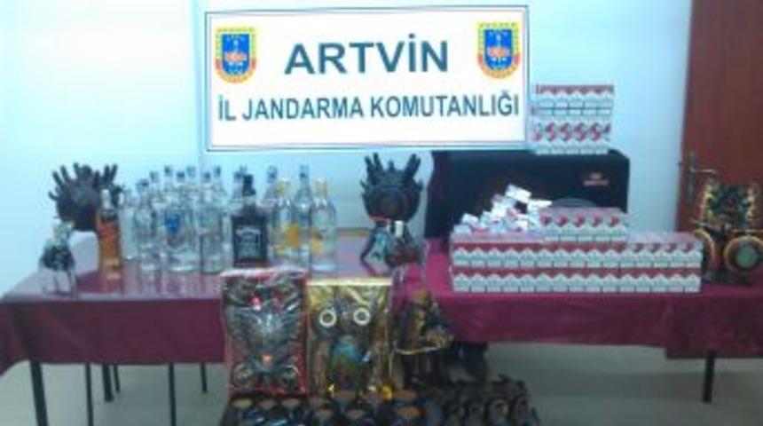 Artvin&rsquo;de 7 Bin 530 Paket Ka&ccedil;ak Sigara Ele Ge&ccedil;irildi